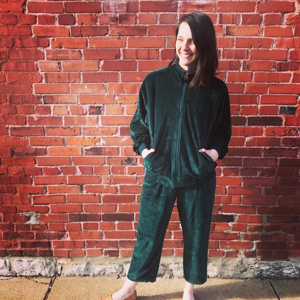 Vintage DKNY Velor Tracksuit